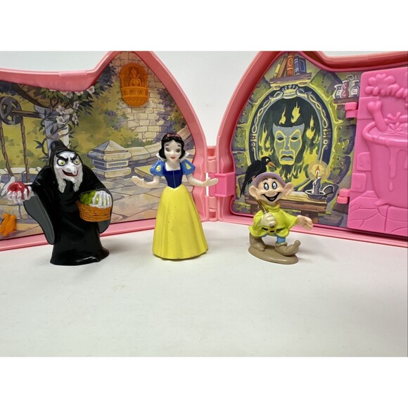 COMPLETE Snow White Seven Dwarfs Disney Once Upon a Time 1993 Playset Vintage - Picture 3 of 16